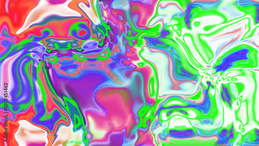 Obraz premium Fluid Marble Texture with Organic Flow, Abstract Liquid Pattern with Wavy Structure, Melted Surface Design with Soft Transitions, Psychedelic Swirl Texture with Marble Effect