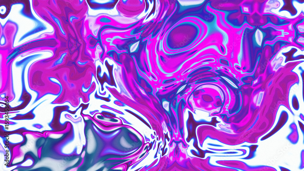 Fototapeta premium Fluid Marble Texture with Organic Flow, Abstract Liquid Pattern with Wavy Structure, Melted Surface Design with Soft Transitions, Psychedelic Swirl Texture with Marble Effect