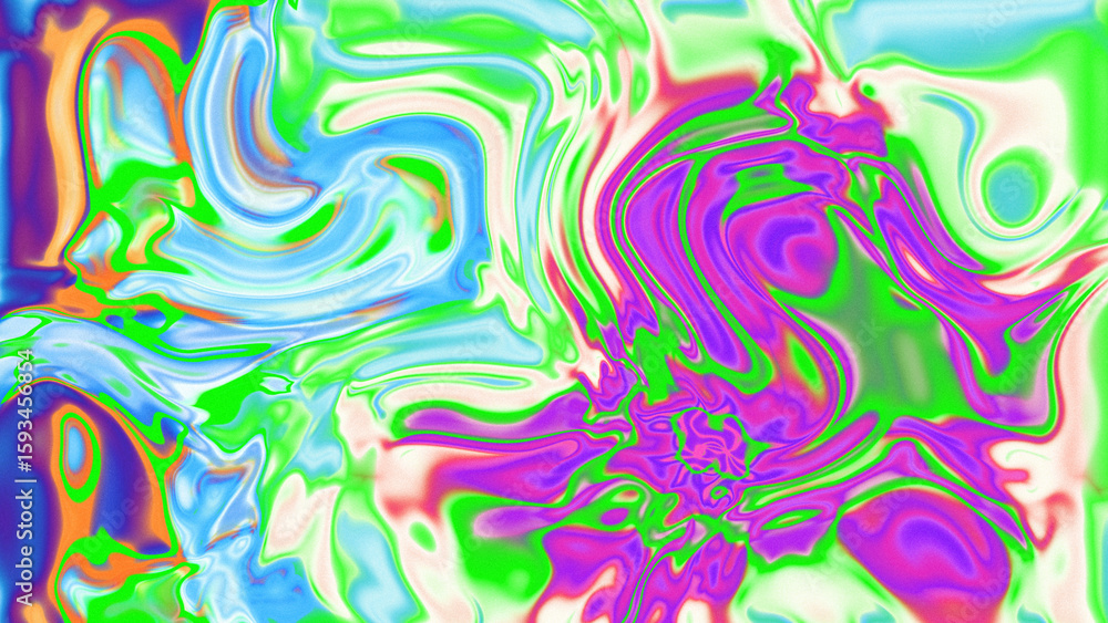 Fototapeta premium Fluid Marble Texture with Organic Flow, Abstract Liquid Pattern with Wavy Structure, Melted Surface Design with Soft Transitions, Psychedelic Swirl Texture with Marble Effect