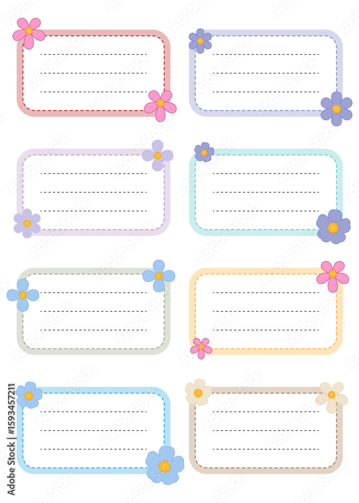 Bookplate labels collection. Cute design Bookplate labels collection. Cute design