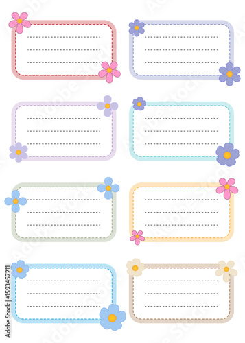 Bookplate labels collection. Cute design