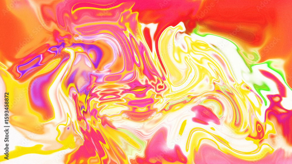 Obraz premium Fluid Marble Texture with Organic Flow, Abstract Liquid Pattern with Wavy Structure, Melted Surface Design with Soft Transitions, Psychedelic Swirl Texture with Marble Effect