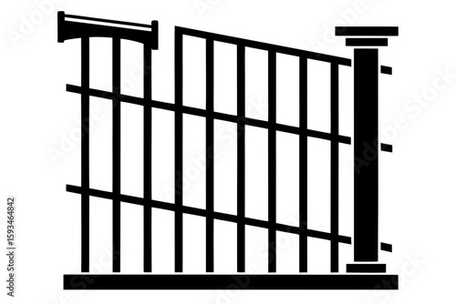 Silhouette and Line Art Illustrations of Justice,
 Scandal, and Political Corruption Concepts