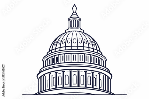 Silhouette and Line Art Illustrations of Justice,
 Scandal, and Political Corruption Concepts