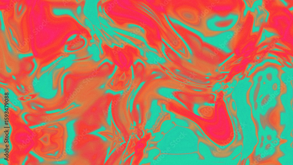 Fototapeta premium Fluid Marble Texture with Organic Flow, Abstract Liquid Pattern with Wavy Structure, Melted Surface Design with Soft Transitions, Psychedelic Swirl Texture with Marble Effect