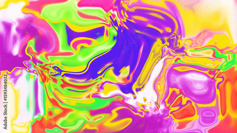Fototapeta premium Fluid Marble Texture with Organic Flow, Abstract Liquid Pattern with Wavy Structure, Melted Surface Design with Soft Transitions, Psychedelic Swirl Texture with Marble Effect