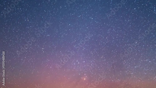 The starry night sky is filled with countless twinkling stars