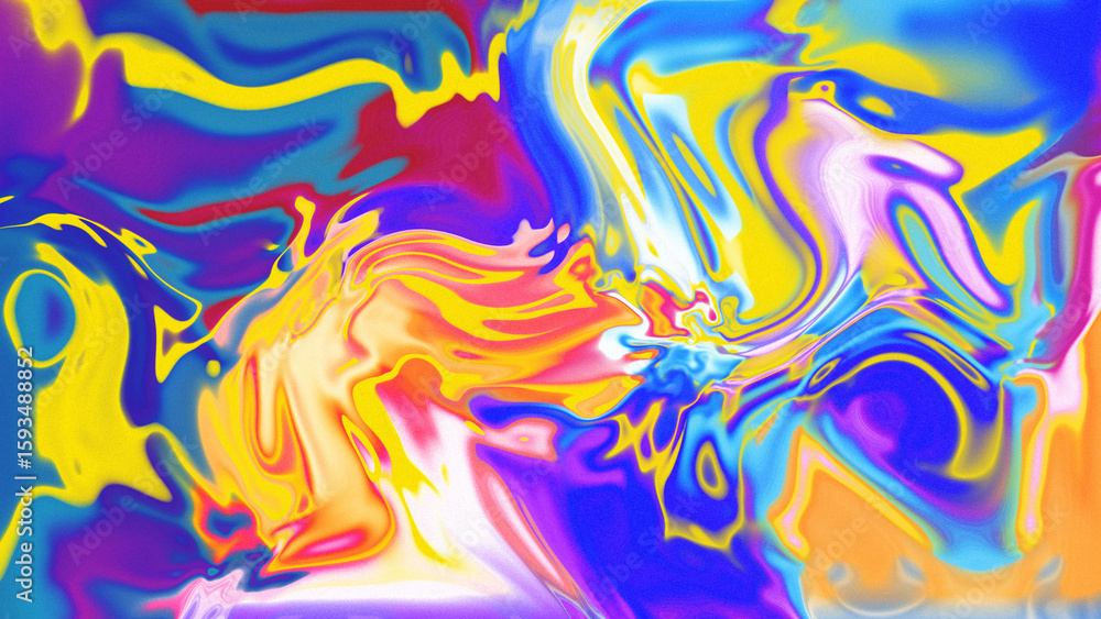 Fototapeta premium Fluid Marble Texture with Organic Flow, Abstract Liquid Pattern with Wavy Structure, Melted Surface Design with Soft Transitions, Psychedelic Swirl Texture with Marble Effect