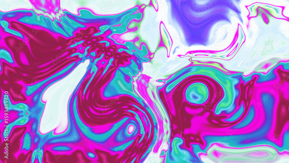 Fototapeta premium Fluid Marble Texture with Organic Flow, Abstract Liquid Pattern with Wavy Structure, Melted Surface Design with Soft Transitions, Psychedelic Swirl Texture with Marble Effect