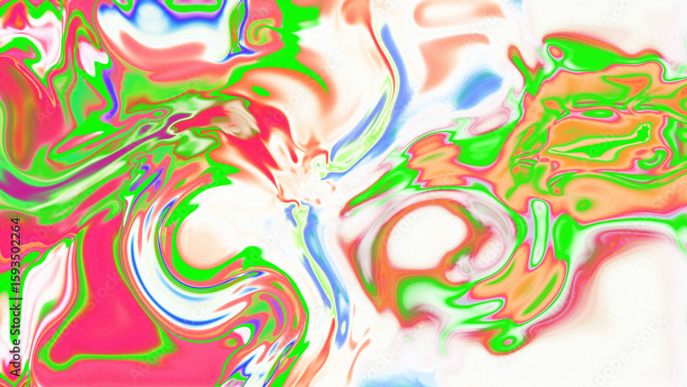 Obraz premium Fluid Marble Texture with Organic Flow, Abstract Liquid Pattern with Wavy Structure, Melted Surface Design with Soft Transitions, Psychedelic Swirl Texture with Marble Effect