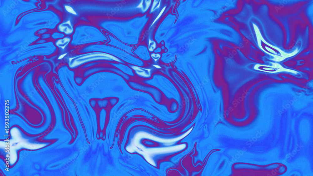 Obraz premium Fluid Marble Texture with Organic Flow, Abstract Liquid Pattern with Wavy Structure, Melted Surface Design with Soft Transitions, Psychedelic Swirl Texture with Marble Effect