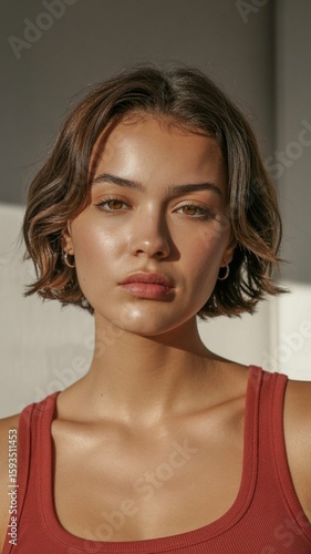 Stylish Fashion Models Posing Together – High-End Studio Editorial Photo
