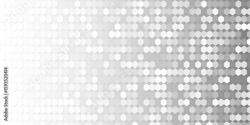 Abstract pattern featuring gray hexagons. The design should be modern, minimalistic, and uniform, with a subtle gradient or variation in gray tones. 
