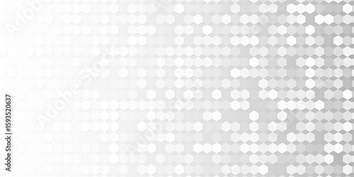 Abstract pattern featuring gray hexagons. The design should be modern, minimalistic, and uniform, with a subtle gradient or variation in gray tones. 