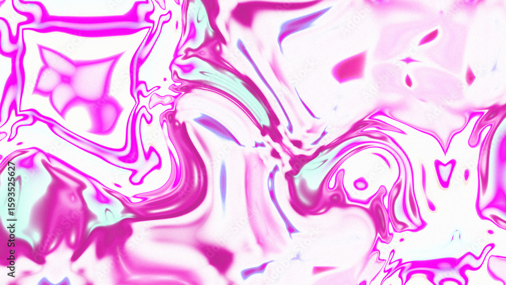 Fototapeta premium Fluid Marble Texture with Organic Flow, Abstract Liquid Pattern with Wavy Structure, Melted Surface Design with Soft Transitions, Psychedelic Swirl Texture with Marble Effect