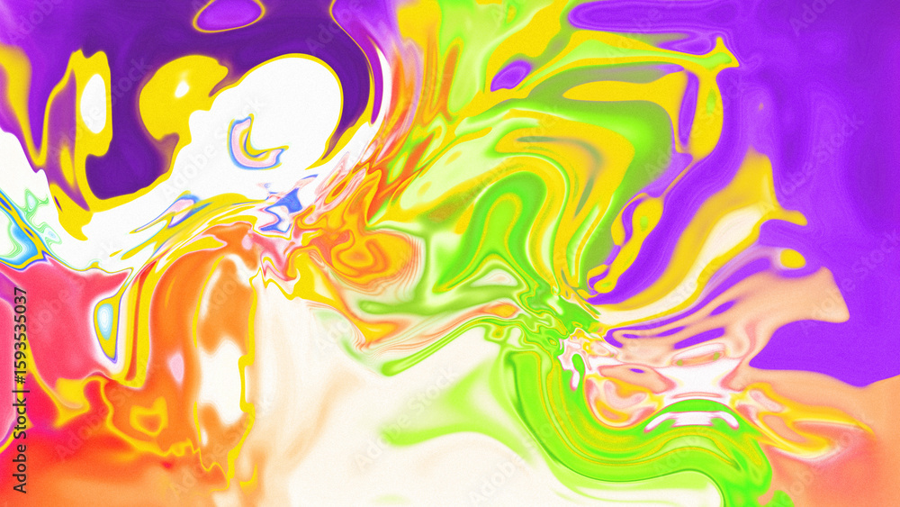 Fototapeta premium Fluid Marble Texture with Organic Flow, Abstract Liquid Pattern with Wavy Structure, Melted Surface Design with Soft Transitions, Psychedelic Swirl Texture with Marble Effect