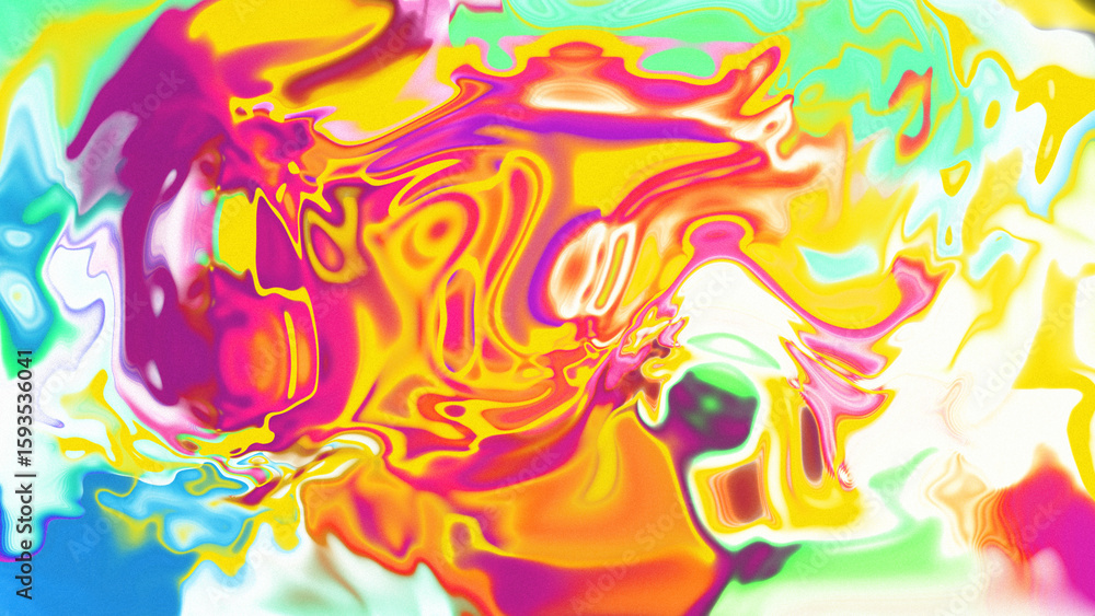 Fototapeta premium Fluid Marble Texture with Organic Flow, Abstract Liquid Pattern with Wavy Structure, Melted Surface Design with Soft Transitions, Psychedelic Swirl Texture with Marble Effect