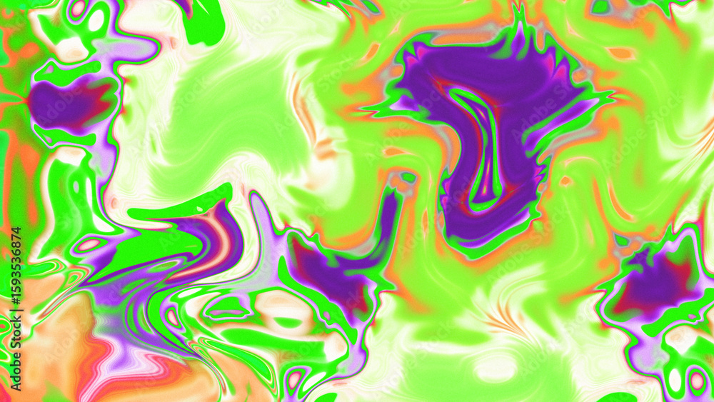 Fototapeta premium Fluid Marble Texture with Organic Flow, Abstract Liquid Pattern with Wavy Structure, Melted Surface Design with Soft Transitions, Psychedelic Swirl Texture with Marble Effect