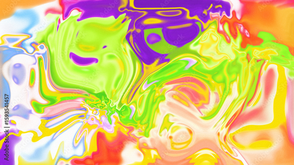 Fototapeta premium Fluid Marble Texture with Organic Flow, Abstract Liquid Pattern with Wavy Structure, Melted Surface Design with Soft Transitions, Psychedelic Swirl Texture with Marble Effect