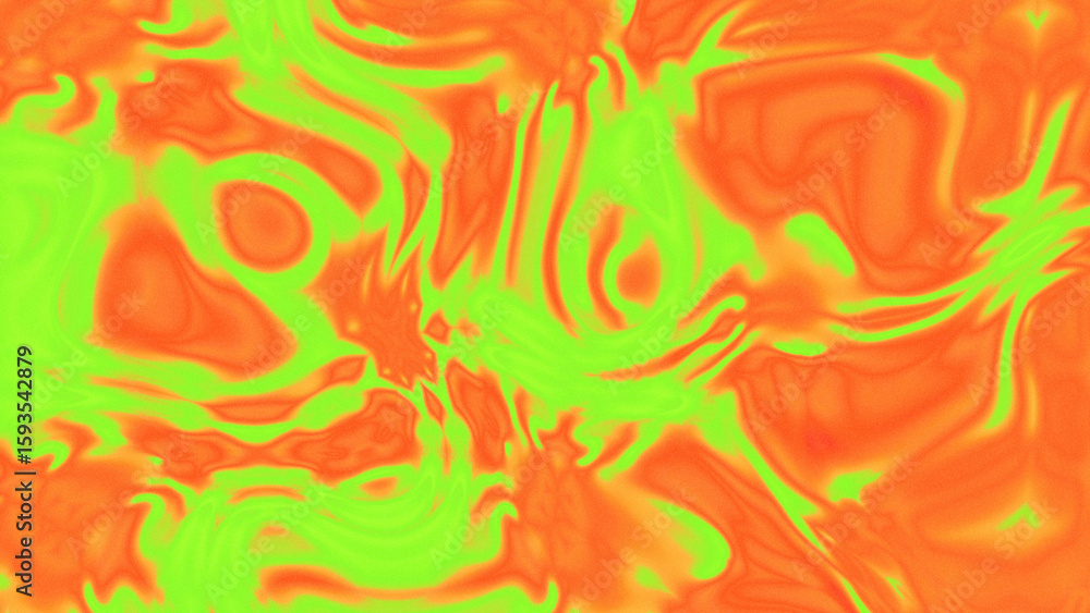 Naklejka premium Fluid Marble Texture with Organic Flow, Abstract Liquid Pattern with Wavy Structure, Melted Surface Design with Soft Transitions, Psychedelic Swirl Texture with Marble Effect
