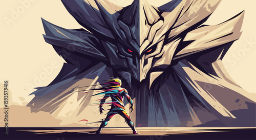 Confrontation: Hero vs. Monumental Entity