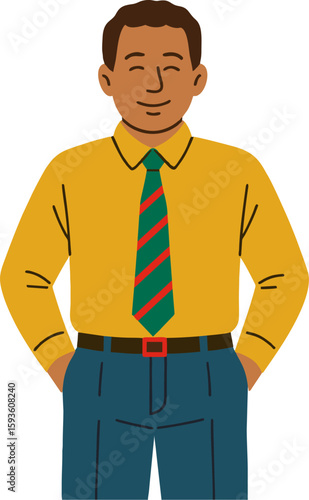 Smiling man in dressy attire
