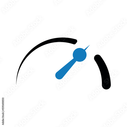  Speedometer performance accelerate meter icon.