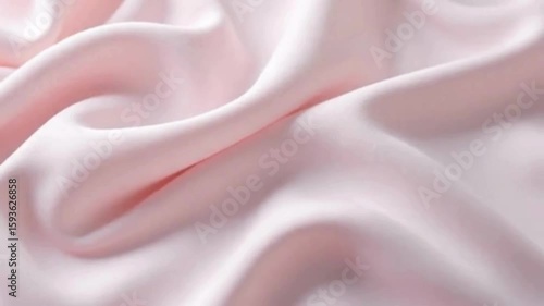 Gentle waves flow through luxurious pink silk fabric providing a soft and elegant aesthetic ideal for backgrounds.