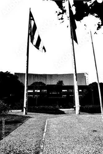 Wallpaper Mural Goiânia, Goiás, Brazi Bandstand civic square construction Architecture Art Deco historical heritage urban building Torontodigital.ca