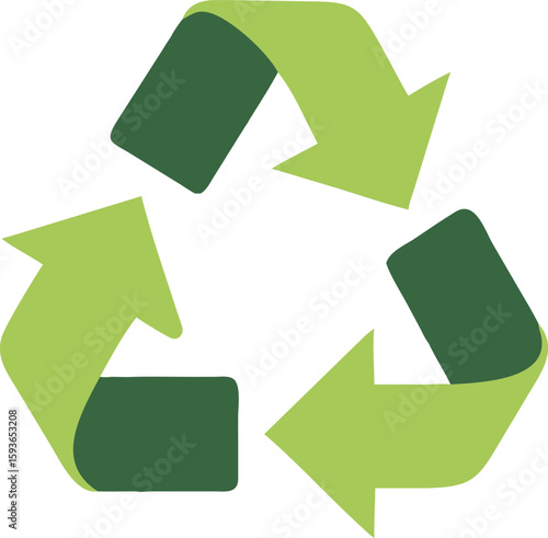 recycling symbol on a white background