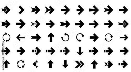 Versatile Collection of Arrow Icons Direct, Guide, and Enhance Your Design with Precision