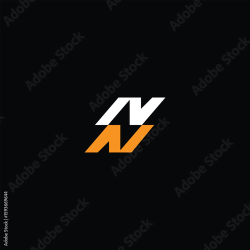 Free Download Letters NN and NZ Thunder Bolt Monogram Logo for Tech and Energy Brands - GFXLoad