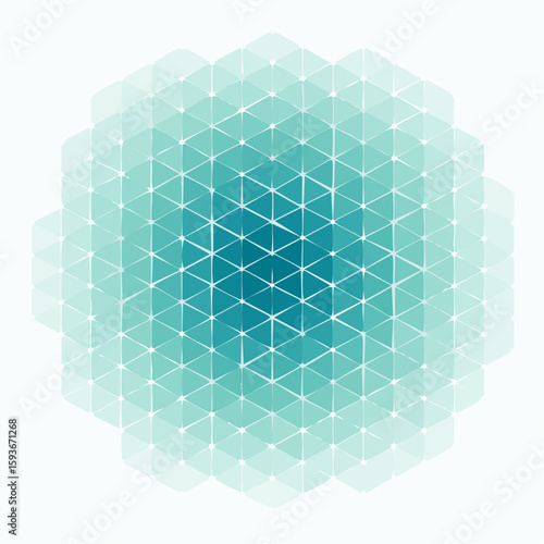 overlapping gradient hexagon vector pattern for landing pages and app splash screens