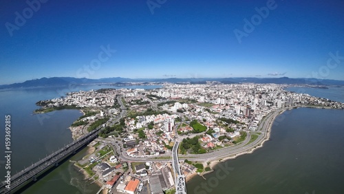 Aerial view of Florianópolis - Santa Catarina - Brazil