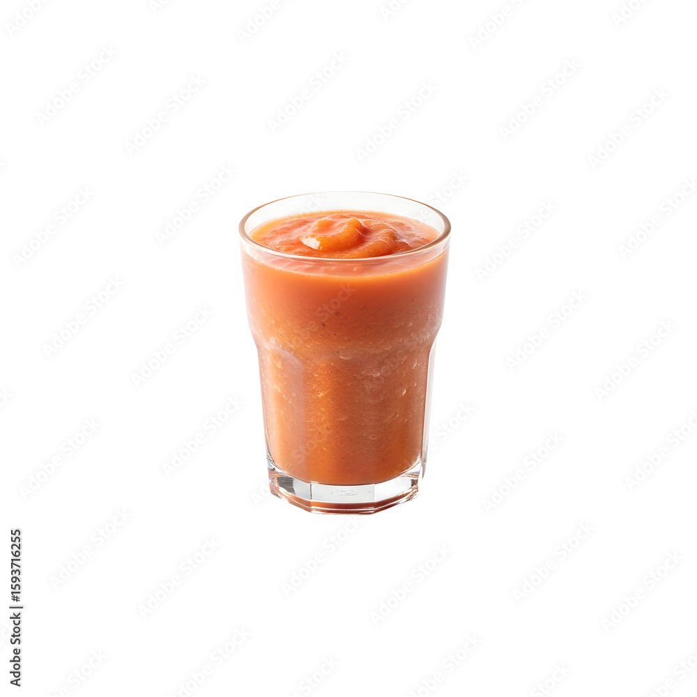 Orange Smoothie in a Glass Cup. Orange Smoothie in a Glass Cup.