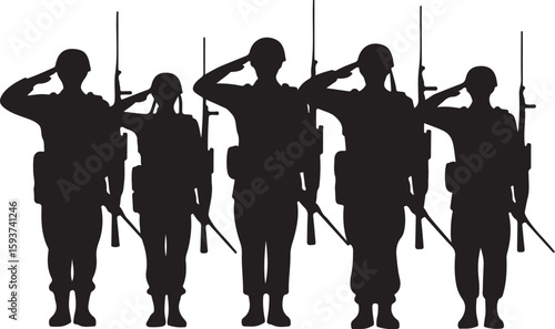 Armed Forces Salute SVG for Cricut and Sublimation

