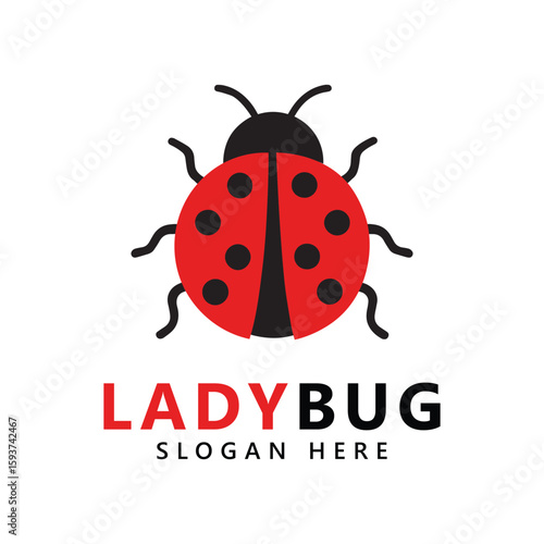 Lady bug logo template vector illustration icon Design