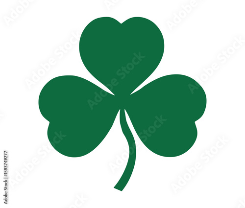 Shamrock and clover leaf vector set.