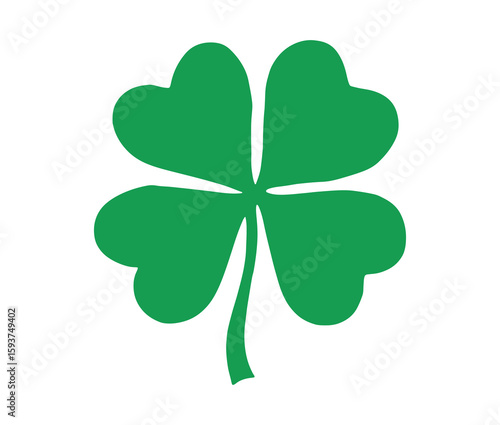 Shamrock and clover leaf vector set.