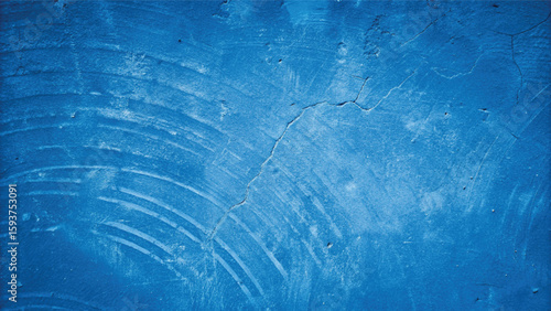 Blue grunge texture with abstract water waves and reflections