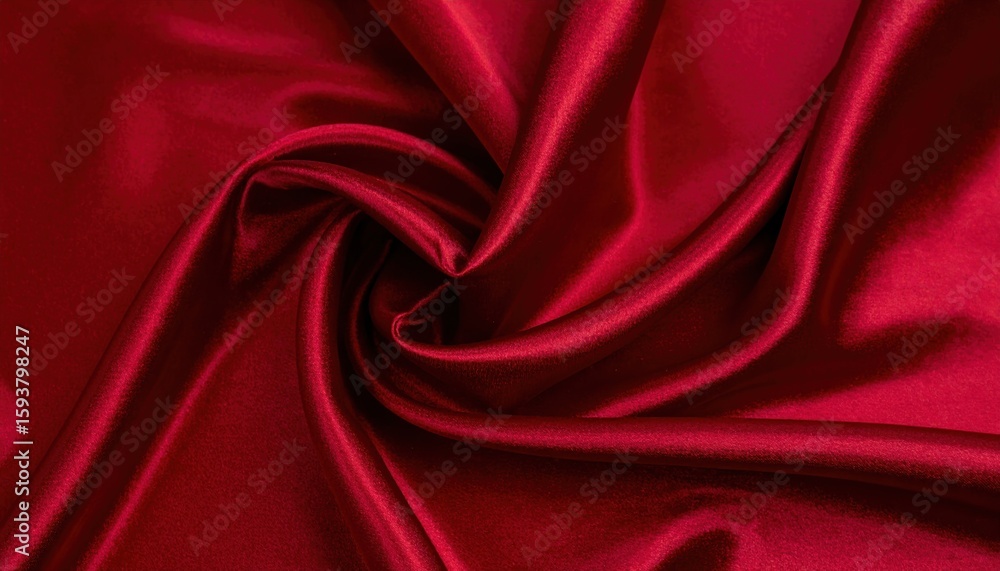 Obraz premium Deep crimson silk folds
