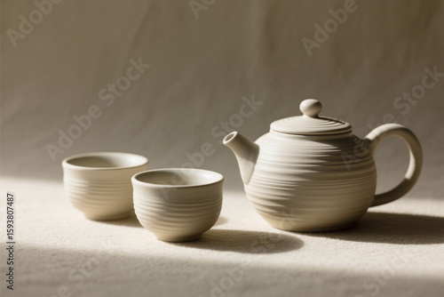 Wallpaper Mural teapot and cups Torontodigital.ca