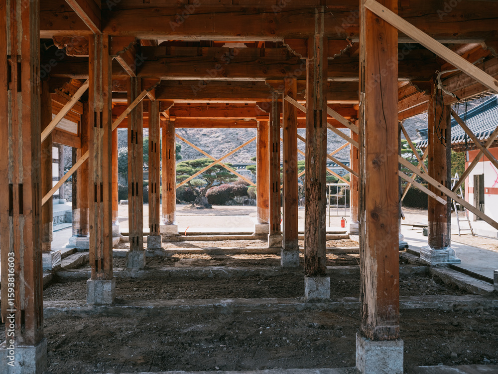 Obraz premium buddhist temple in korea