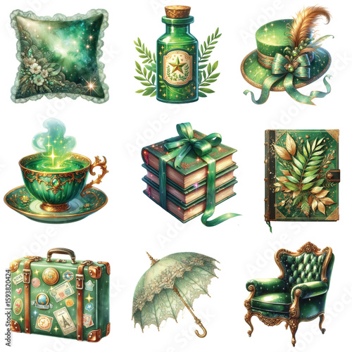 Emerald Green Fantasy Collection Decorative Items & Accessories