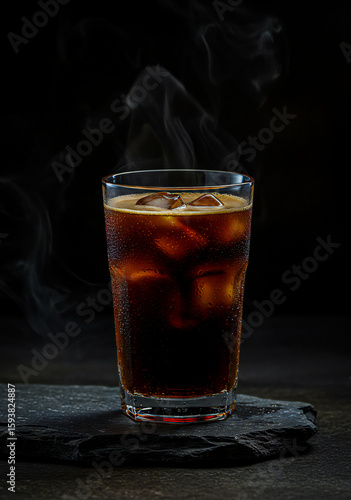 Wallpaper Mural Silent Storm – Cold Brew with Steam Effect in Moody Studio Torontodigital.ca