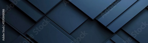 Abstract dark blue geometric shapes (1)