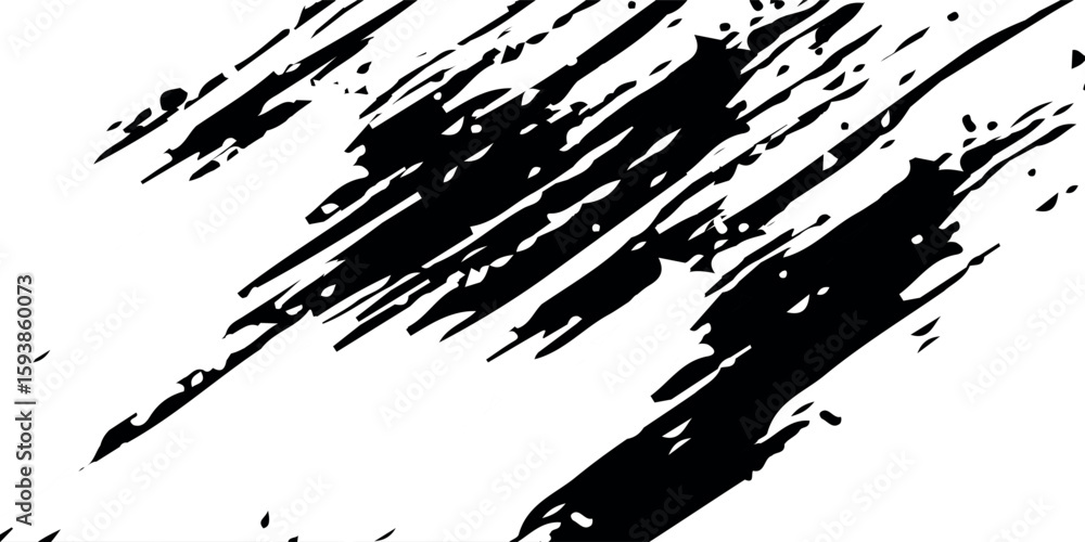 Naklejka premium Brush strokes vector. Set of text boxes. Paintbrush collection. Grunge design elements. Dirty texture banners. vector illustration eps10