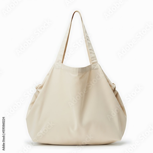 multipurpose cotton carryall bag made in china, oversized design with gusset base, isolated on white background