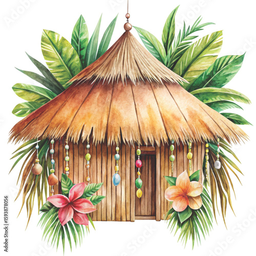 Boho Style for a cute home in watercolor style Clipart Watercolor