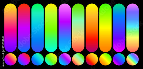 a set gradient color for design template, colorful gradation